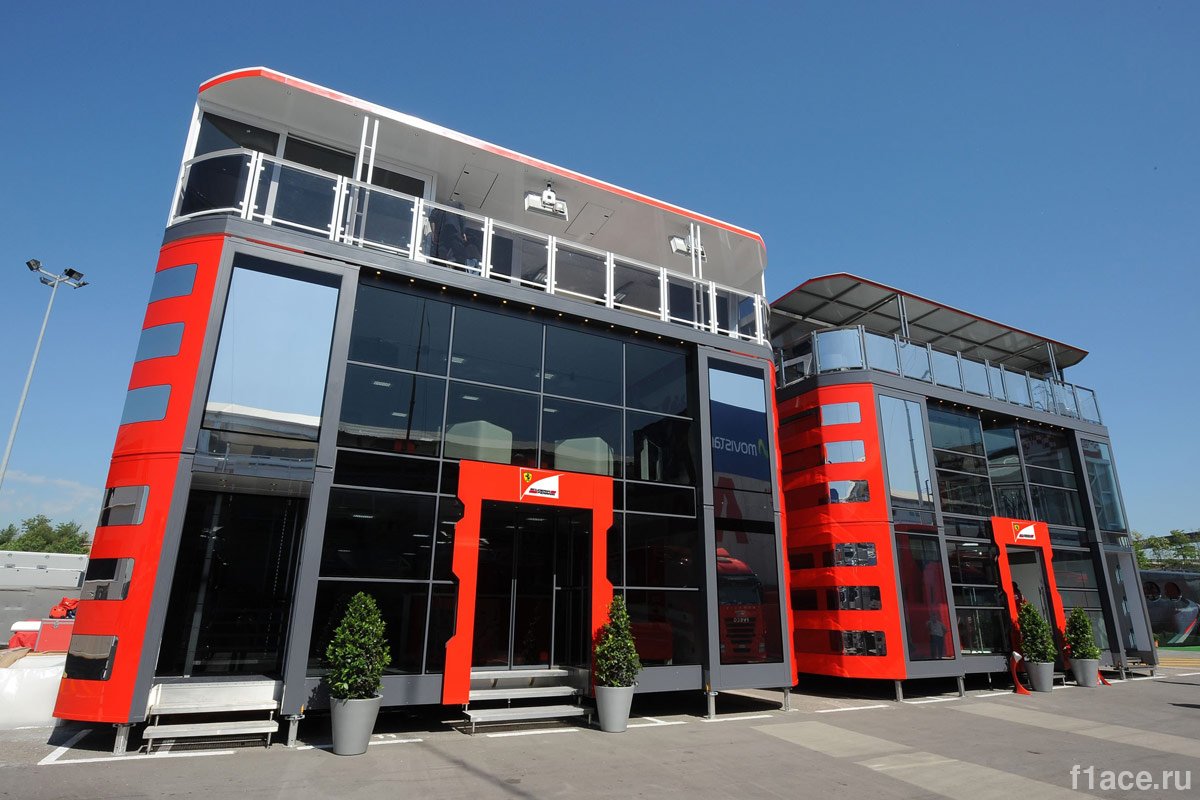 Команда Феррари(Ferrari).Моторхоум команды Scuderia Ferrari (Скудерия Феррари)